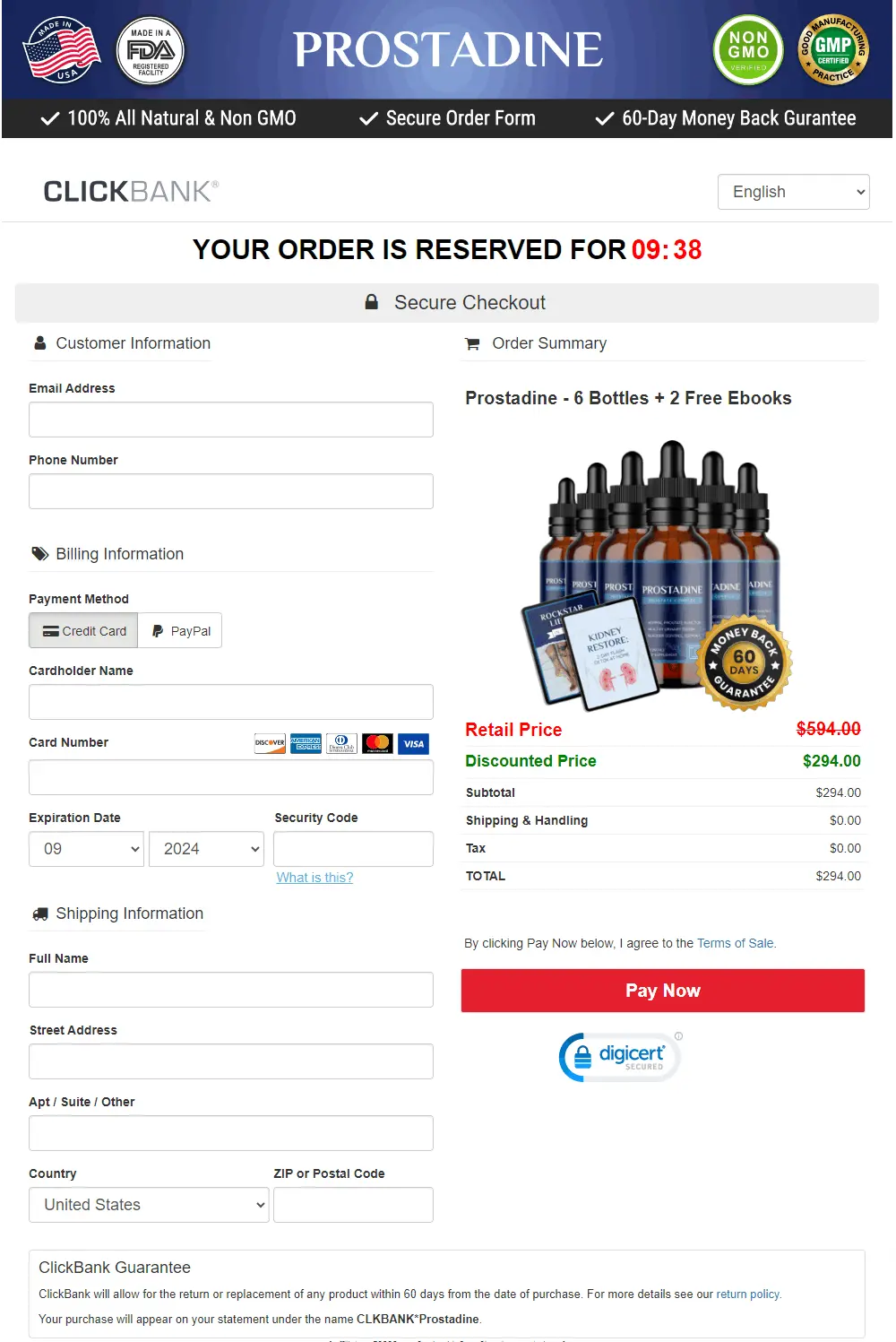 prostadine buy page